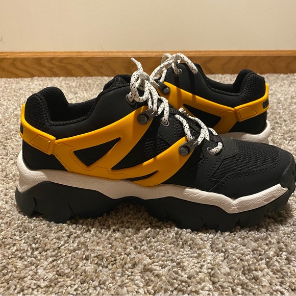 Caterpillar Shoes Cat Reactor Mens Blackyellowwhite Shoes Size 5